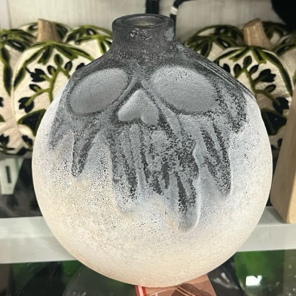 Tahua Halloween Viral Small Skull Poison Bottle Handmade Vase